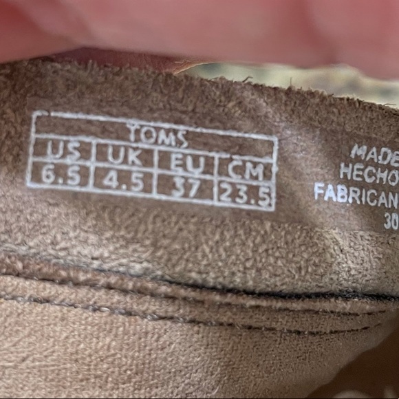 Toms Majorca Peep Toe Perf Mid-Calf Wedged Sandal - Picture 7 of 8